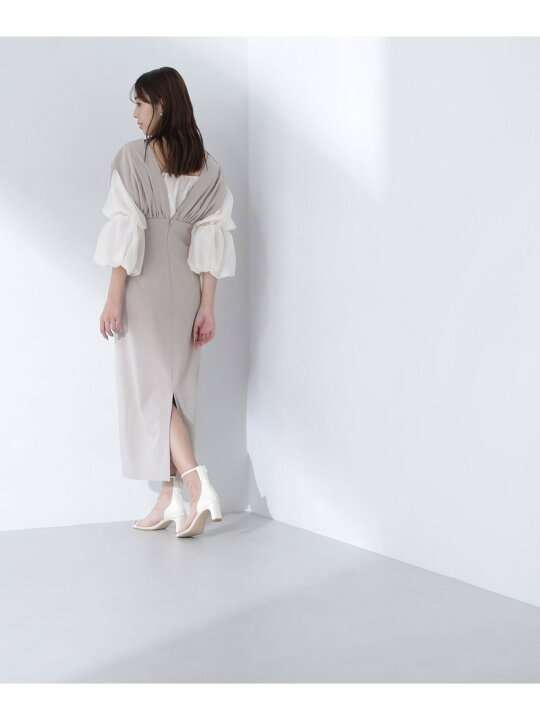楽天市場】【SALE／30%OFF】Vネックギャザーナロージャンスカ NATURAL  
