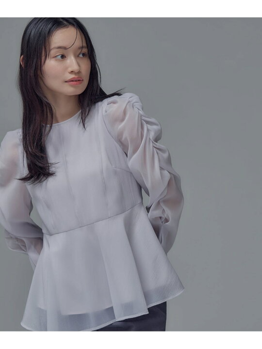 楽天市場】シアーペプラムブラウス NATURAL BEAUTY BASIC ナチュラル 