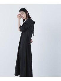 バックリボンリラクシーワンピース差込 NATURAL BEAUTY BASIC ナチュラルビューティベーシック ワンピース・ドレス ワンピース ブラウン グリーン ブラック【先行予約】*【送料無料】[Rakuten Fashion]
