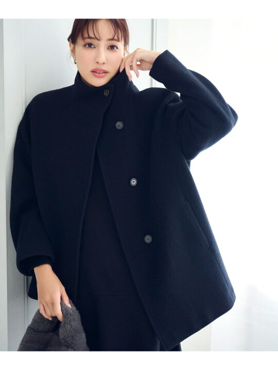 楽天市場】ボトルネックハーフコート NATURAL BEAUTY BASIC ナチュラル 