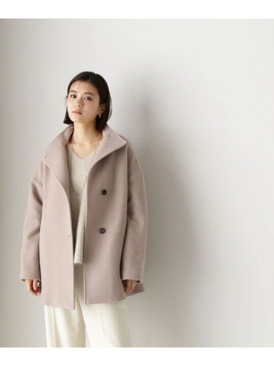 楽天市場】ボトルネックハーフコート NATURAL BEAUTY BASIC 