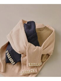 【SALE／50%OFF】パールブレスレットニット NATURAL BEAUTY BASIC ナチュラルビューティベーシック トップス ニット グレー ネイビー ホワイト ベージュ【RBA_E】【送料無料】[Rakuten Fashion]