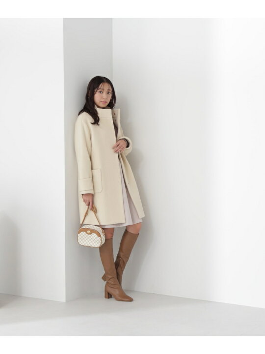 楽天市場】【SALE／50%OFF】MANTECOスタンドカラーコート NATURAL  