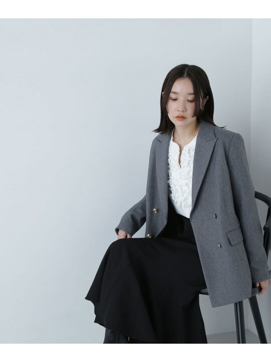 楽天市場】ダブルブレストボクシージャケット 24AW NATURAL BEAUTY  