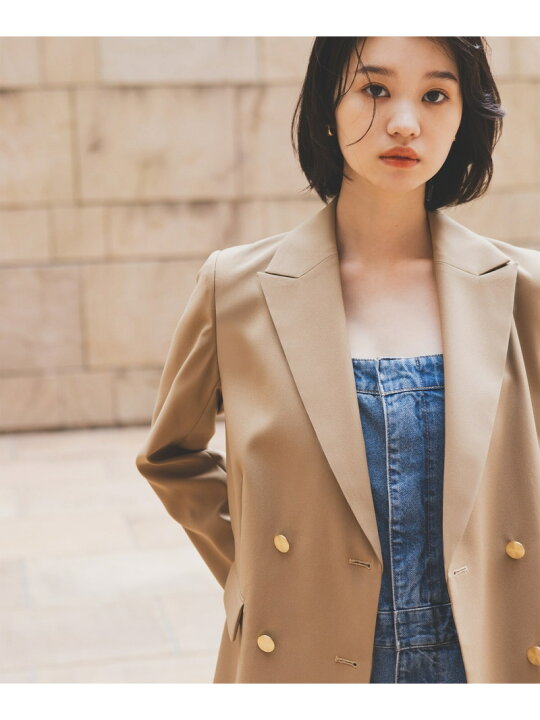 楽天市場】ダブルブレストボクシージャケット 24AW NATURAL BEAUTY  