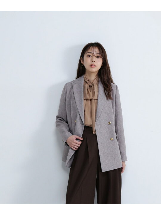 楽天市場】ダブルブレストボクシージャケット 24AW NATURAL BEAUTY  