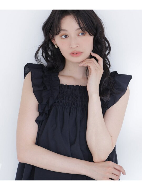 楽天市場】【SALE／30%OFF】フリルスリーブチュニック NATURAL BEAUTY 