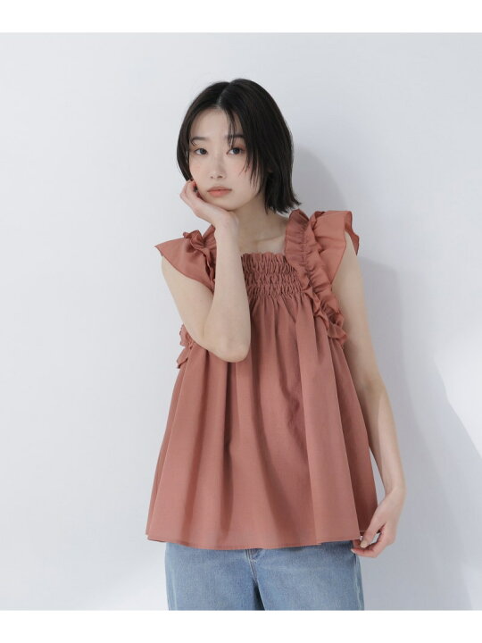 楽天市場】【SALE／30%OFF】フリルスリーブチュニック NATURAL BEAUTY 