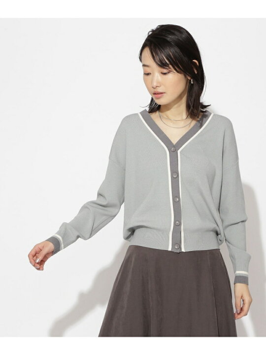 楽天市場】【SALE／50%OFF】バイカラーニットカーディガン NATURAL 