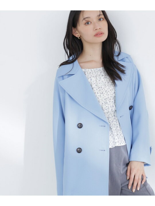 楽天市場】ハーフトレンチコート NATURAL BEAUTY BASIC ナチュラル 