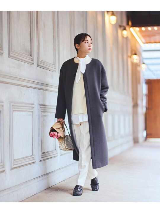 楽天市場】【SALE／50%OFF】ノーカラーノーブルコート NATURAL BEAUTY  