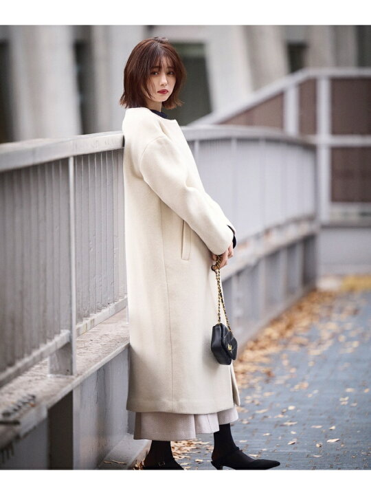 楽天市場】【SALE／50%OFF】ノーカラーノーブルコート NATURAL BEAUTY  
