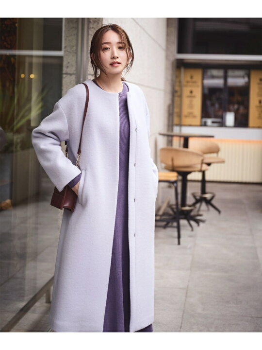 楽天市場】【SALE／50%OFF】ノーカラーノーブルコート NATURAL BEAUTY 