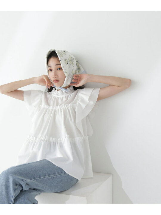 楽天市場】フリルティアードブラウス NATURAL BEAUTY BASIC ナチュラル 