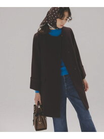 【SALE／30%OFF】ノーカラーミドルコート NATURAL BEAUTY BASIC ナチュラルビューティベーシック ジャケット・アウター ブルゾン・ジャンパー グレー【RBA_E】【送料無料】[Rakuten Fashion]