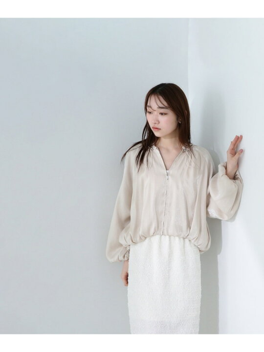 楽天市場】【SALE／50%OFF】グロッシーバルーンブルゾン NATURAL 