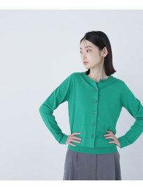 【SALE／50%OFF】ベーシッククルーネックアンサンブル NATURAL BEAUTY BASIC ナチュラルビューティベーシック トップス カーディガン ベージュ グリーン グレー【RBA_E】【送料無料】[Rakuten Fashion]