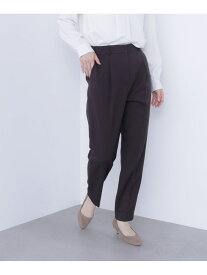 パウダリーツイルセットアップシリーズ テーパードパンツ NATURAL BEAUTY BASIC ナチュラルビューティベーシック パンツ その他のパンツ グレー【先行予約】*【送料無料】[Rakuten Fashion]