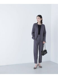 パウダリーツイルセットアップシリーズ テーパードパンツ NATURAL BEAUTY BASIC ナチュラルビューティベーシック パンツ その他のパンツ グレー【送料無料】[Rakuten Fashion]