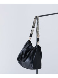 【SALE／30%OFF】ギャザリングフェイクレザー2wayトートバッグ NATURAL BEAUTY BASIC ナチュラルビューティベーシック バッグ トートバッグ ブラウン ブラック【RBA_E】【送料無料】[Rakuten Fashion]