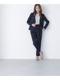 ストレッチツイルセットアップシリーズ テーパードパンツ NATURAL BEAUTY BASIC ナチュラルビューティベーシック パンツ その他のパンツ ネイビー ブラウン【送料無料】[Rakuten Fashion]