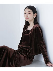 ベロアカーデ&キャミワンピース NATURAL BEAUTY BASIC ナチュラルビューティベーシック スーツ・フォーマル セットアップスーツ ベージュ【送料無料】[Rakuten Fashion]