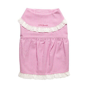 犬服 ワンピース ギンガムチェック チェック柄ワンピース ペット服 ドッグウェア おしゃれ かわいい 上品 可愛い 着せやすい 女の子 お散歩ウェア