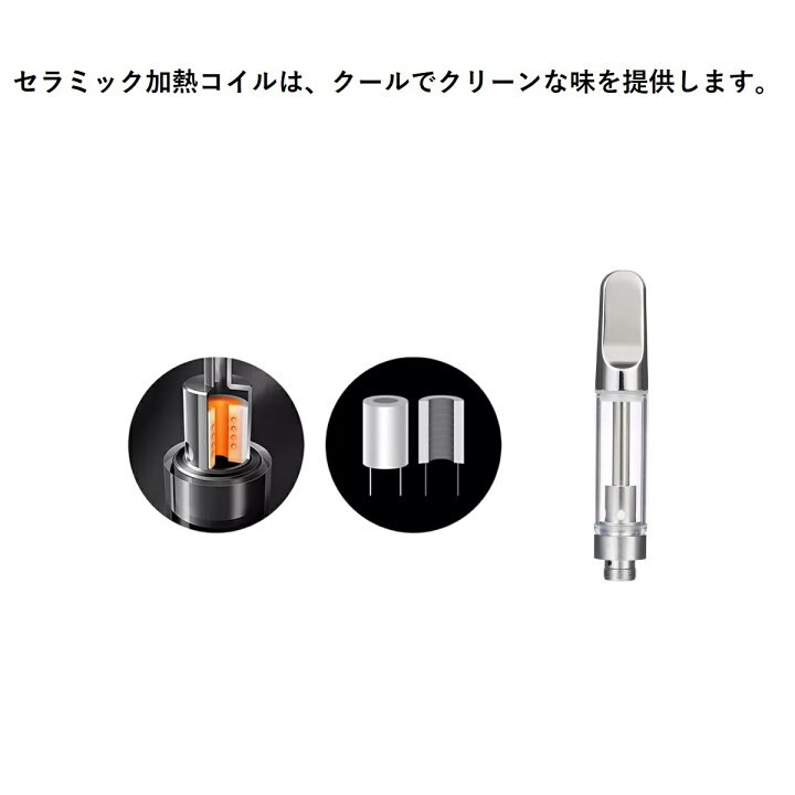 楽天市場】アトマイザー GJ1 シルバー セラミック リキッド用 