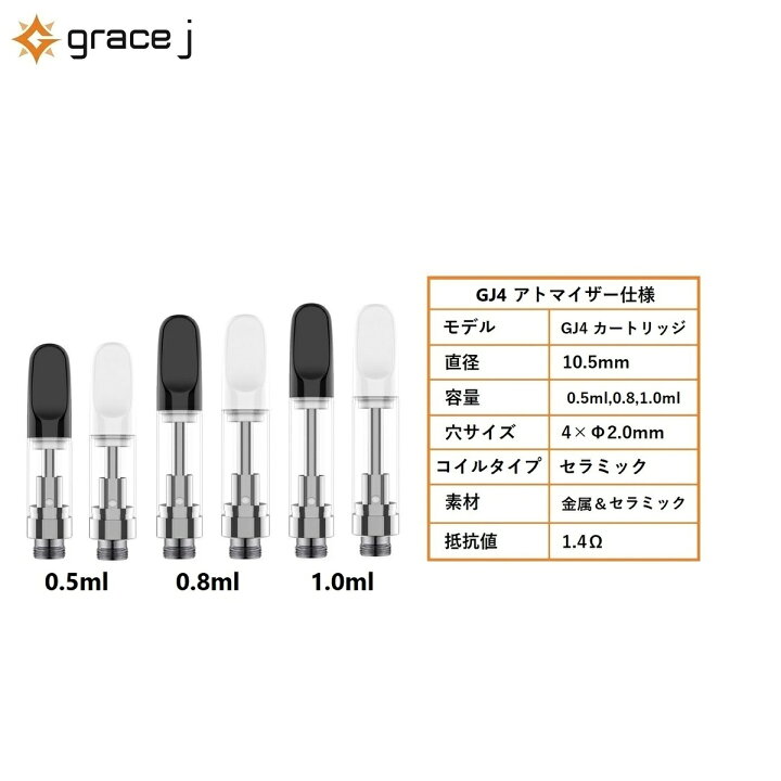 楽天市場】アトマイザー GJ4 セラミックアトマイザー ホワイト WHITE 