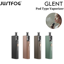 ヴェポライザー JUSTFOG ジャストフォグ GLENT Vaporizer 1500mAh 0.6Ω POD付き POD型 リキッド用 Battery スターターキット 電子VAPE VAPE ベイプ CBD CBN CBG E-LIQUID リキッド用 リキッド用ヴェポライザー CBDヴェポライザー 正規品 日本語説明書付き