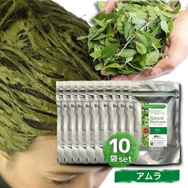 アムラ 10袋セット Naturalic ナチュラリック 100%天然ハーブ トリートメント ヘアカラー 無色 髪質改善 無添加 化粧品登録 まとめ買い お得 送料無料　＜特典＞アムラ：1袋プレゼント！＊合計11袋となります