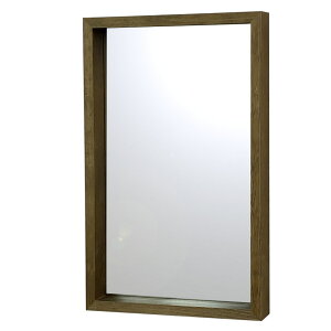 ボックスミラー 鏡 壁掛け ボックス型 木製 小物収納 収納ミラー メイク 洗面 ウォールミラー 壁掛け鏡 ボックス型ミラー おしゃれ 箱型ミラー 玄関ミラー 壁掛けミラー ウォールシェルフ 35