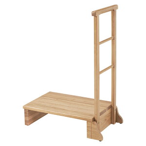 踏台 17cm 玄関 手すり付き玄関踏み台 片側手すり 高め 幅67×奥行40×高さ96×踏み台高17cm MFD-6907