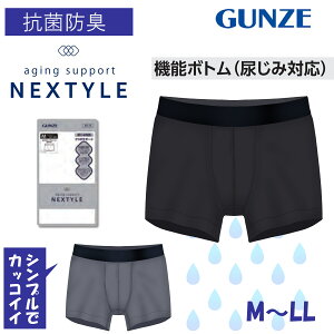 GUNZE(�O���[) �A�R��p���c �j���p �{�N�T�[�p���c �A�W�~�Ή� �O�� �j���p �l�N�X�^�C�� �A���� �A�R�� �h�~ �p���c ���� ���� �����Y �{�N�T�[�u���[�t �O�Ƃ� �G�ꊴ NE1380 M-LL �҂�����t