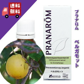 【ベルガモット 10ml】→透明感のある甘い柑橘の香り♪（柑橘系）1天然無農薬有機栽培オイル オーガニック【PRANAROM（プラナロム）】（精油 / アロマオイル / エッセンシャルオイル）P-40 ベルガモットオレンジ ベルガモットオレンジビール ミカン科