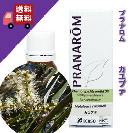 【カユプテ 10ml】→力強く清々しい香り♪（リフレッシュハーブ系）100%ピュアの天然無農薬有機栽培オイル【PRANAROM（プラナロム）】（精油/アロマオイル/エッセンシャルオイル）p-110