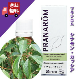 【シナモンカッシア 10ml】→爽快感のある甘いニッキの香り♪（リフレッシュハーブ系）100%ピュアの天然無農薬有機栽培オイル【PRANAROM（プラナロム）/NARD（ナードジャパン）】（精油/アロマオイル/エッセンシャルオイル）P-33