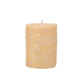 Natural Light Candle (ナチュラルライトキャンドル)4"POINSETTIA ROUND PILLAR【人気 ギフト プレゼント】アロマキャンドル 蜜蝋 天然香料 ハワイアン リゾート フラワー インテリア