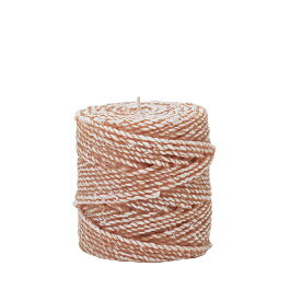 Natural Light Candle (ナチュラルライトキャンドル)4.5"TWINE ROUND PILLAR_CARAMELアロマキャンドル 蜜蝋 天然香料 ビーワックス アジアン バリ マリン インテリア【3,000円以上 送料無料】