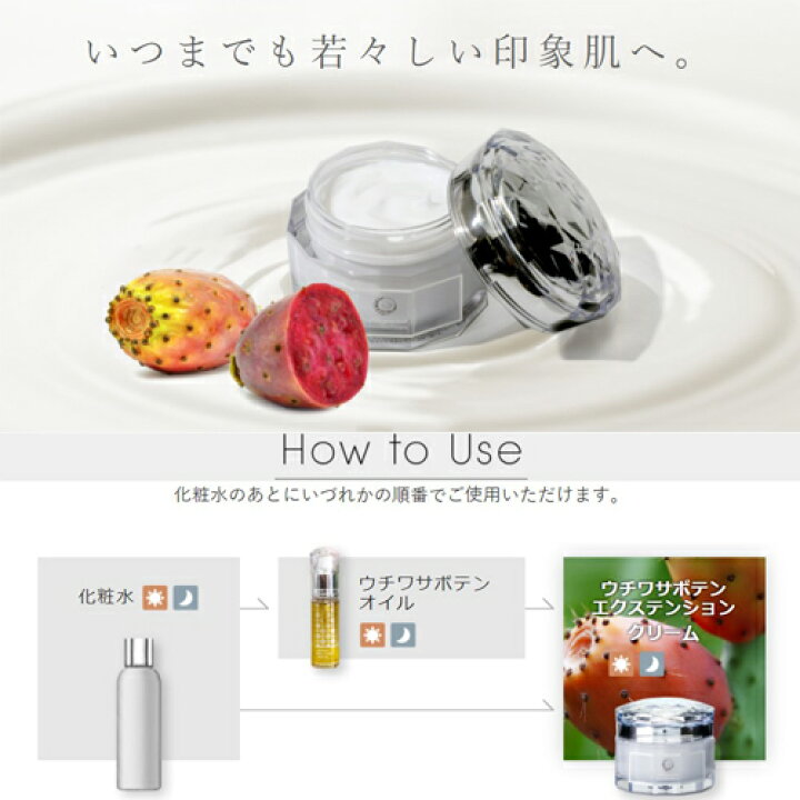 楽天市場 ウチワサボテンエクステンションクリーム 保湿クリーム ウチワサボテンオイル配合 レチノール配合 Natural Majesty