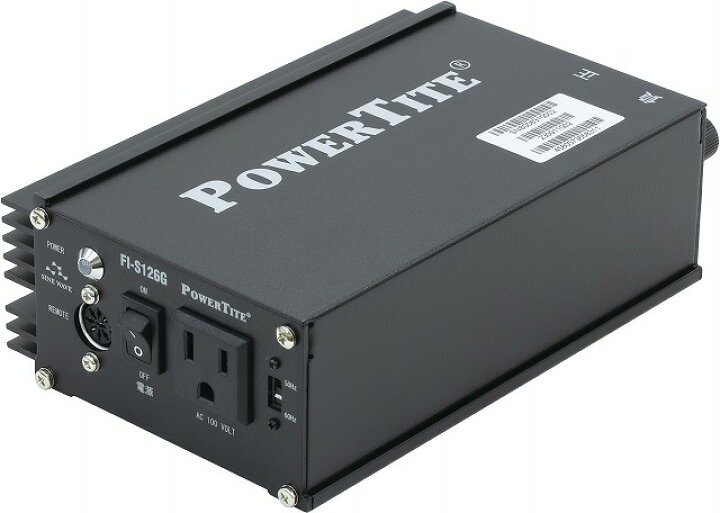 楽天市場】DC->ACインバータ 正弦波 Power Tite 未来舎 FI-S126G-24VDC 