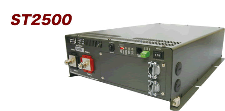 楽天市場】DC->ACインバータ 正弦波 DENRYO (切換式) ST2500-124