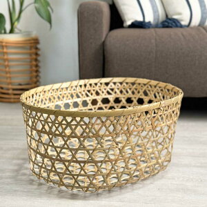 収納 バスケット かご カゴバスケット 糸入れ 糸収納 竹 バスケット キッチン おもちゃ入れ おもちゃかご 荷物入れ かご 大容量 リビング収納 天然素材 ハンドメイド 野菜入れ 日用品入れ バ