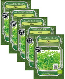 家庭菜園【種】 オーガニックスプラウト チアシード （約15900粒） 5袋セット （郵便配送商品）