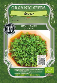 家庭菜園【種】 オーガニックスプラウト（ロケット/ルッコラ）（約1,300粒） 5袋セット （郵便配送商品）