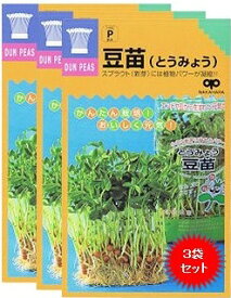 家庭菜園【種】 スプラウト 豆苗（とうみょう） 30ml 3袋セット （郵便配送商品）