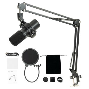 Nature Depot �_�C�i�~�b�N�}�C�N �I�v�V����6�_�Z�b�g USB/XLR �P��w���� PS4/PS5�Ή� �Q�[������ �{�C�X�`���b�g ���C�u�z�M ��]���~���[�g RGB���� �|�b�h�L���X�g �|�b�v�t�B���^�[�t �y���K�i
