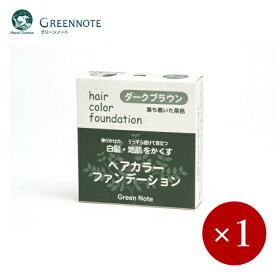 GREENNOTE / グリーンノート ヘアカラーファンデーション レフィル(詰替え用)　ダークブラウン×1ケ【メール便規格6ケまで/規格外は送料加算】