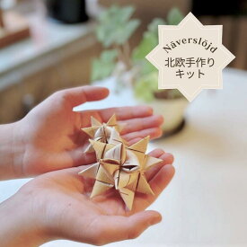 北欧手作りキット 【立体スター】 ネーベルスロイド 白樺クラフト 白樺手作りキット 白樺樹皮 工芸キット オーナメント3個用【初中級】白樺オーナメント 白樺オブジェ クリスマス ギフト プレゼント ハンドメイド 手作り