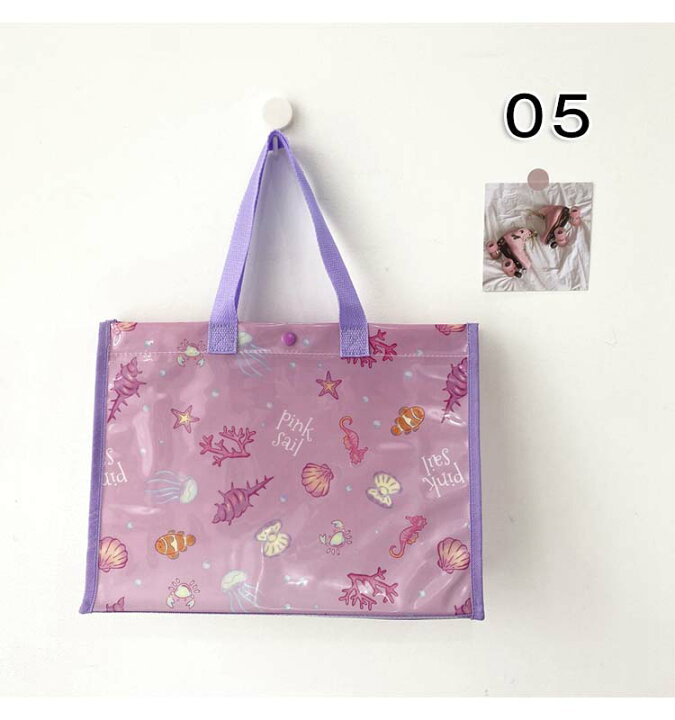 楽天市場 送料無料 プールバッグ おしゃれ ビーチバッグ ビニールバッグ 大容量 水泳バッグ 女の子 レディース 防水 大人 女の子 中学生 高校生 トート 大きい 折りたたみ Natureandtree楽天市場店